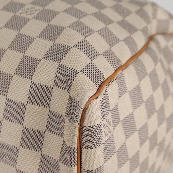 LOUIS VUITTON Damier Azur Keepall 50 Boston Bag N41430 LV Auth 136686V - Picture 5 of 16